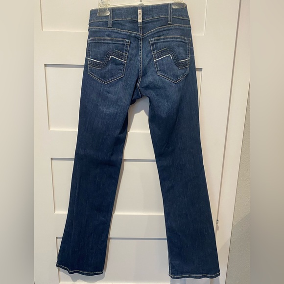 Ariat R.E.A.L. Mid Rise Stretch Boot Cut Jean, 28R - Picture 4 of 4